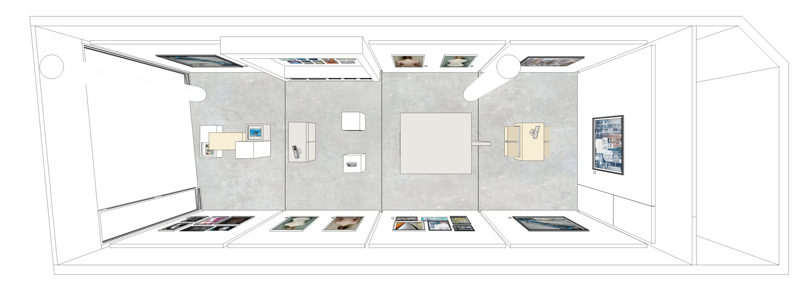 gallerie innenarchitektur für Lumas Helle moderne Räume bilden einen Rahmen für Kunstwerke