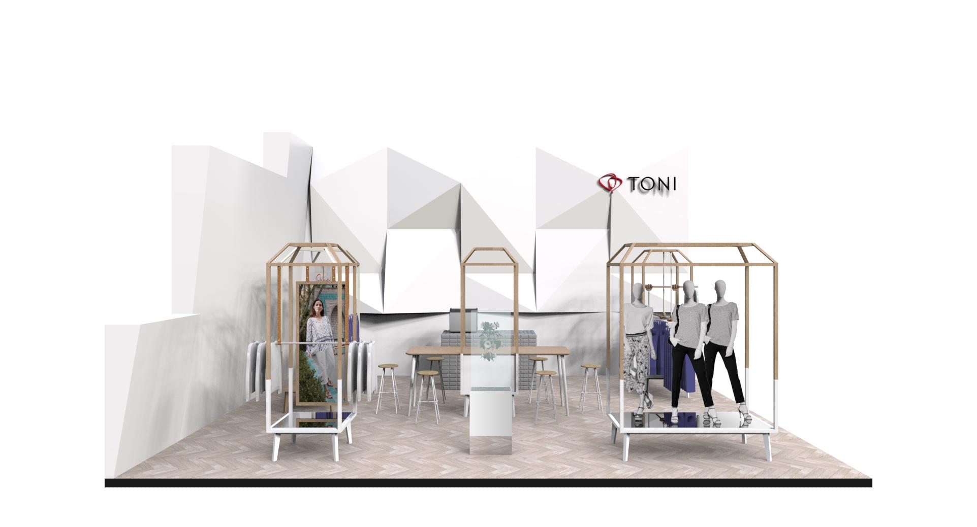 Messestand-Design für Toni auf der Panorama Fashion Fair in Berlin